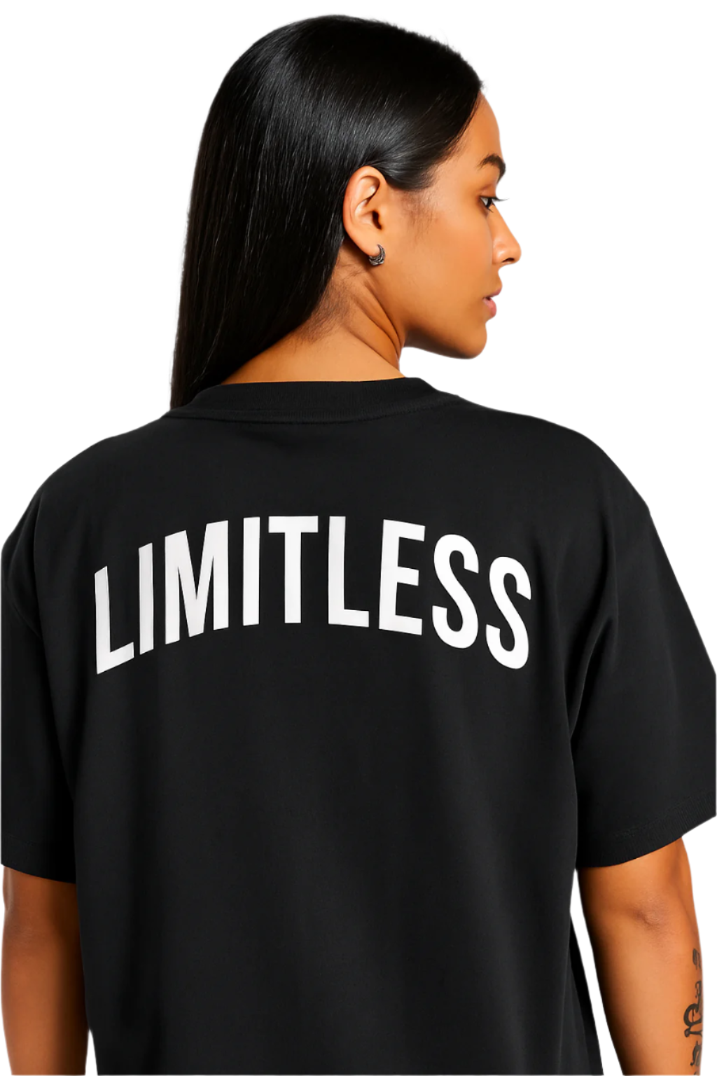 Women's Oversized "LIMITLESS" Gym T-Shirt