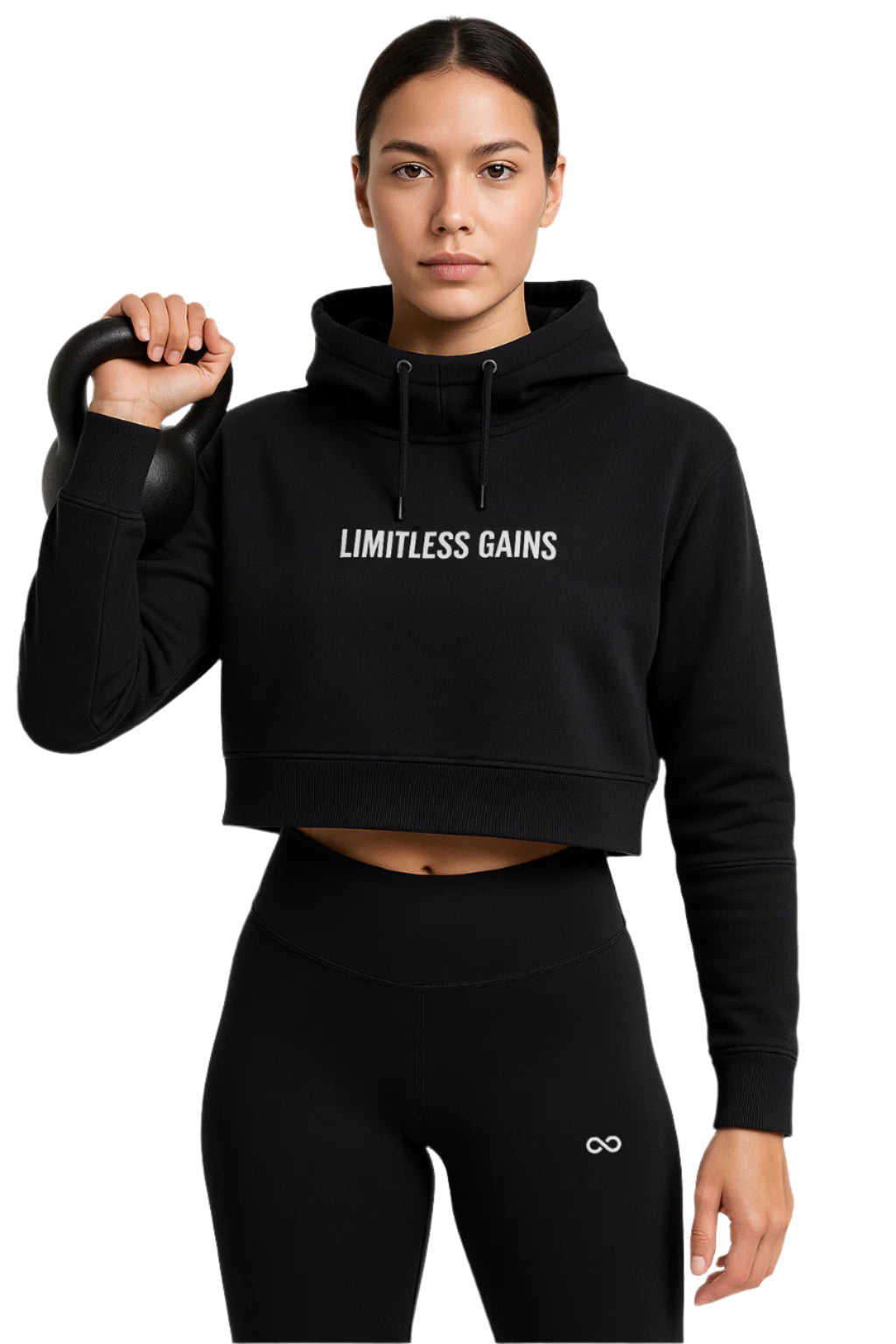 Women's Oversized Lightweight Cropped Hoodie