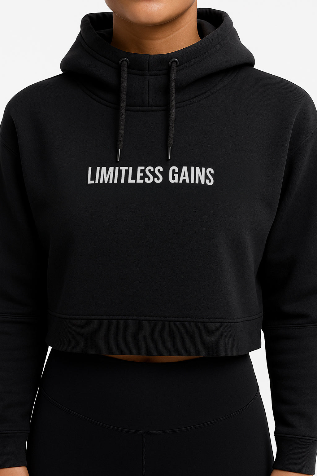 Women's Oversized Lightweight Cropped Hoodie