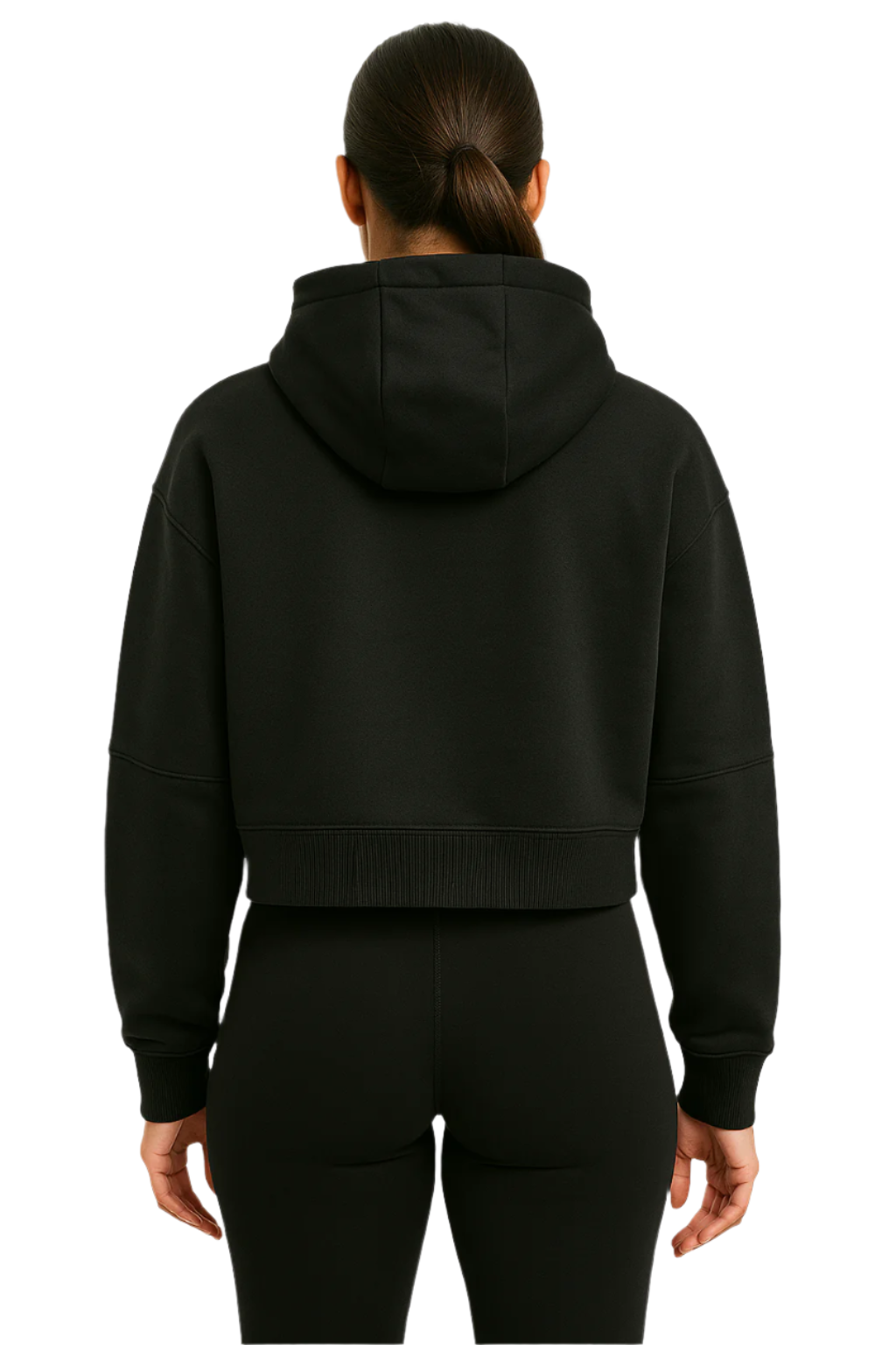 Women's Oversized Lightweight Cropped Hoodie