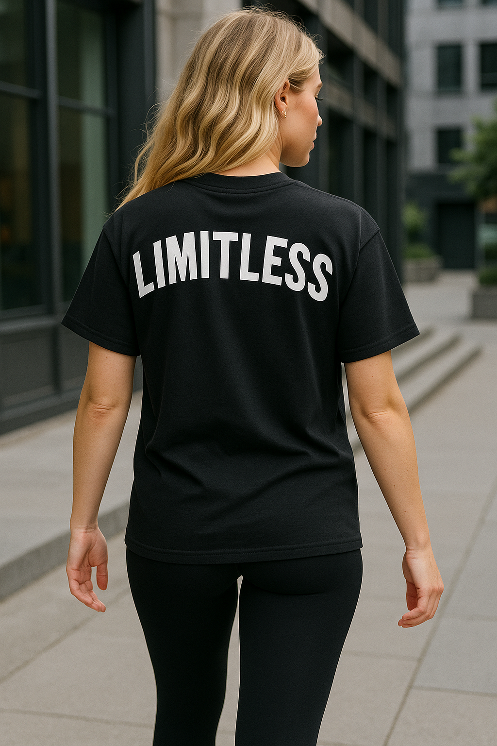 Women's Oversized "LIMITLESS" Gym T-Shirt