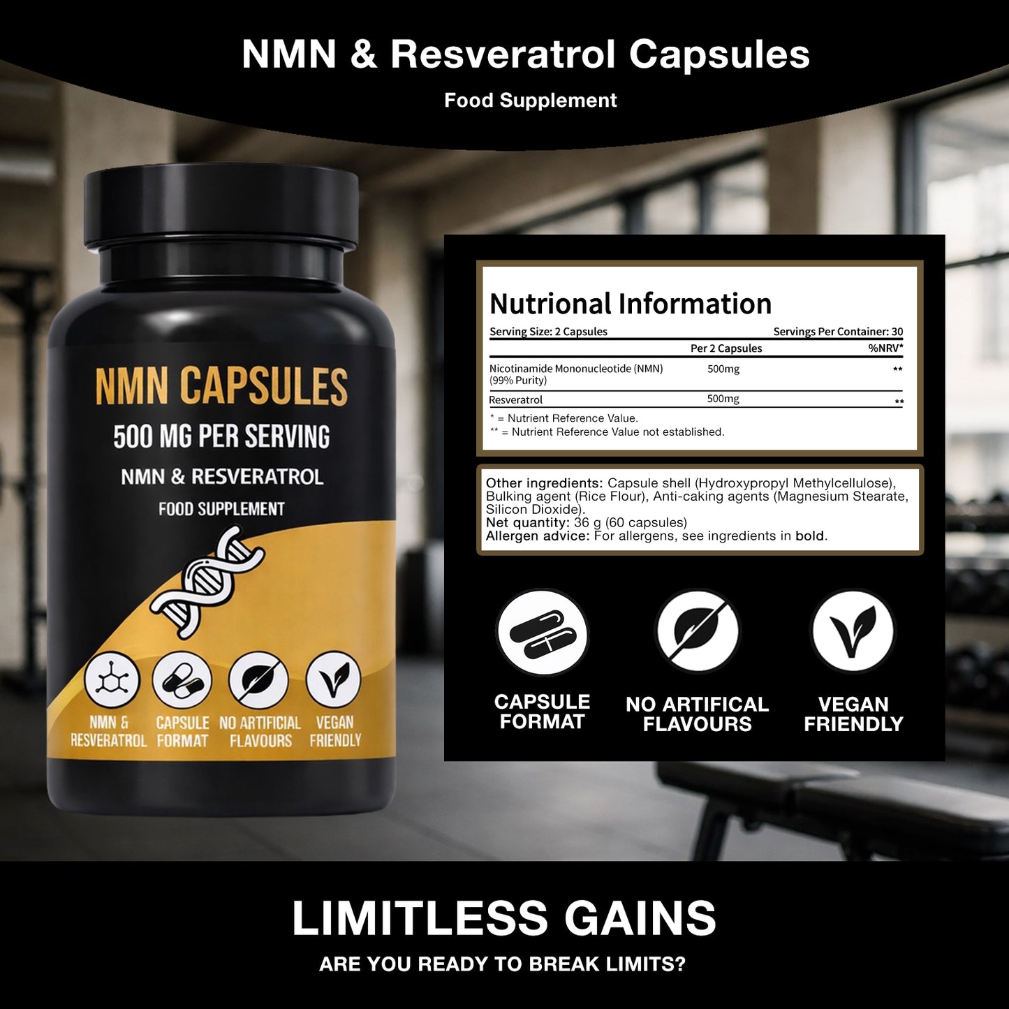 NMN & Resveratrol Capsules