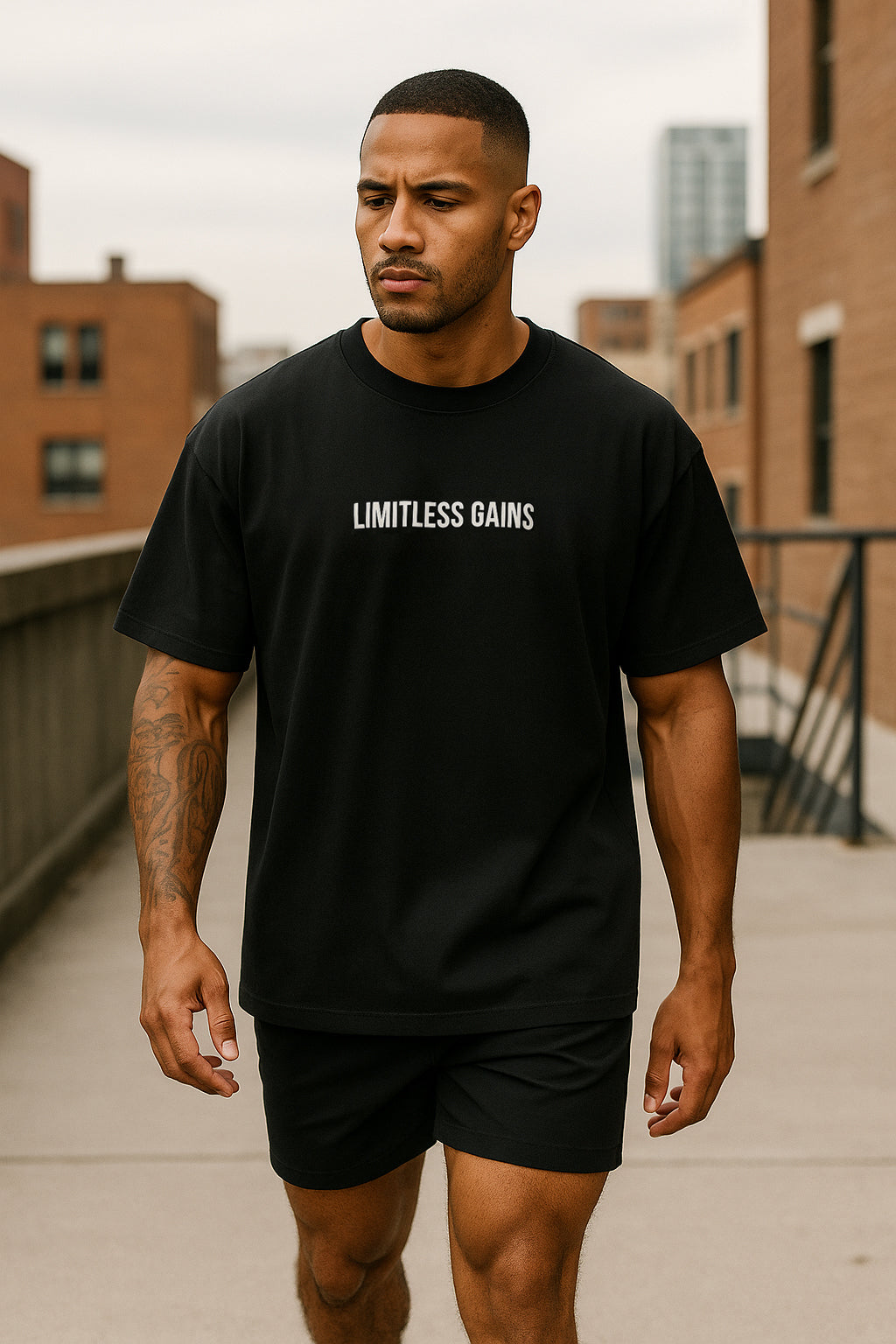 Men's Oversized Gym T-Shirt