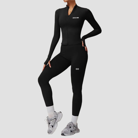 Women's 3-Piece Zip Gym Set